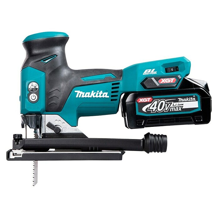 Makita XGT 40V max. Sierra de calar a batería con acción pendular JV001GZ (40 V, Sin batería, Número de carreras marcha en vacío: 800 /min - 3.500 /min) | BAUHAUS