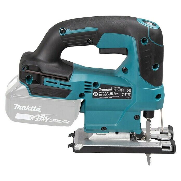 Makita LXT 18V Sierra de calar a batería con acción pendular DJV184Z (18 V, Sin batería, Número de carreras marcha en vacío: 3.000 /min) | BAUHAUS