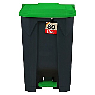 Treteimer Olaf (80 l, Kunststoff, Grün)