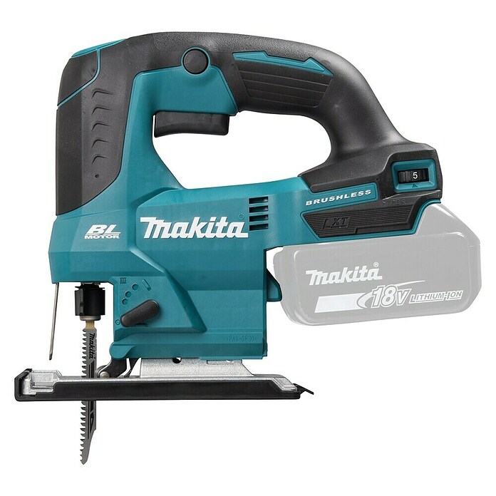 Makita LXT 18V Sierra de calar a batería con acción pendular DJV184Z (18 V, Sin batería, Número de carreras marcha en vacío: 3.000 /min) | BAUHAUS