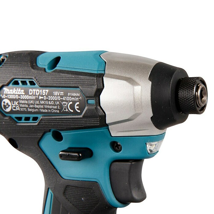 Makita LXT 18V Llave de impacto de batería DTD157Z (18 V, Sin batería, 140 Nm) | BAUHAUS