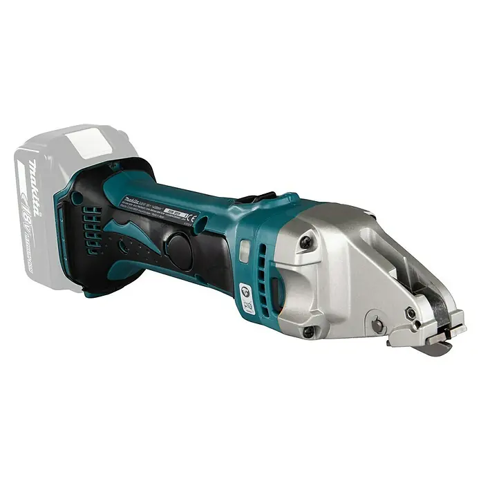 Makita LXT 18V Akku-Blechschere DJS161Z - 18 V, Ohne Akku, Leerlaufhubzahl: 4.300 /min - Abbildung einer Akku-Blechschere von Makita, einem Werkzeug zum präzisen Schneiden von Blechen im Handwerk und in der Industrie.