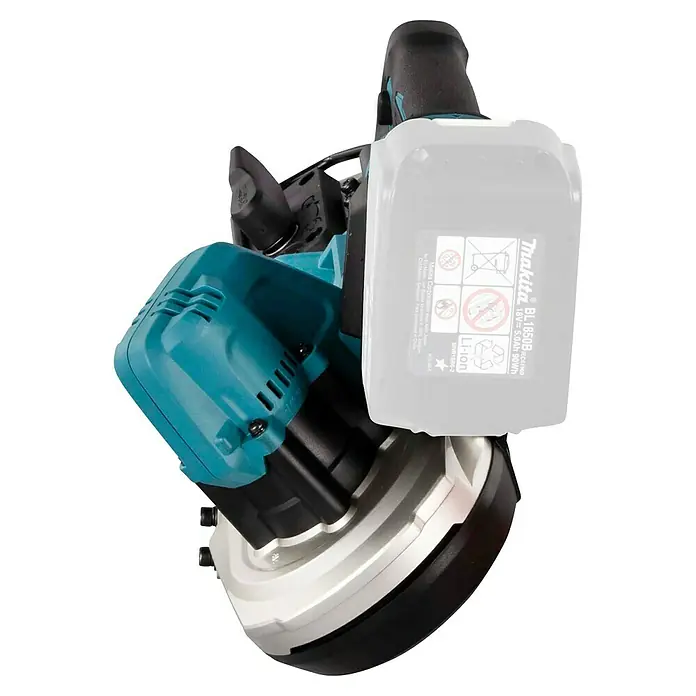 Makita LXT 18V Akku-Bandsäge DPB183Z - 18 V, Ohne Akku - Das Bild zeigt einen Akku-Bandschleifer von Makita, ein professionelles Werkzeug für effizientes Schleifen mit Akkubetrieb.