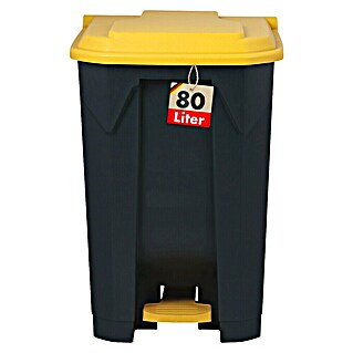 Treteimer Olaf (80 l, Kunststoff, Gelb)