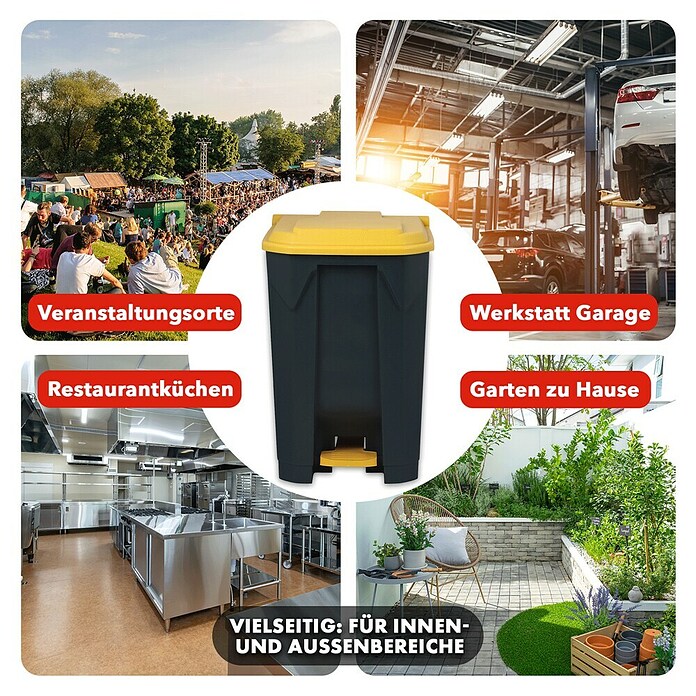 Treteimer Olaf (50 l, Kunststoff, Gelb) | BAUHAUS