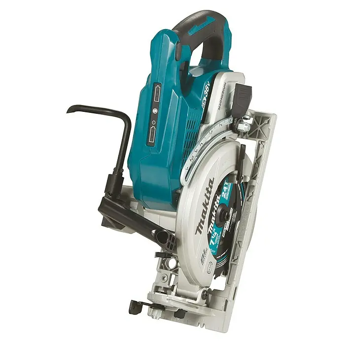 Makita LXT 18V Akku-Handkreissäge DRS780Z - 36 V, Ohne Akku, Durchmesser Sägeblatt: 185 mm, 0 U/min - 5.100 U/min - Akku-Handkreissäge Makita mit 7 1/4-Zoll-Blatt und Magnesiumgehäuse für präzise Schnitte.