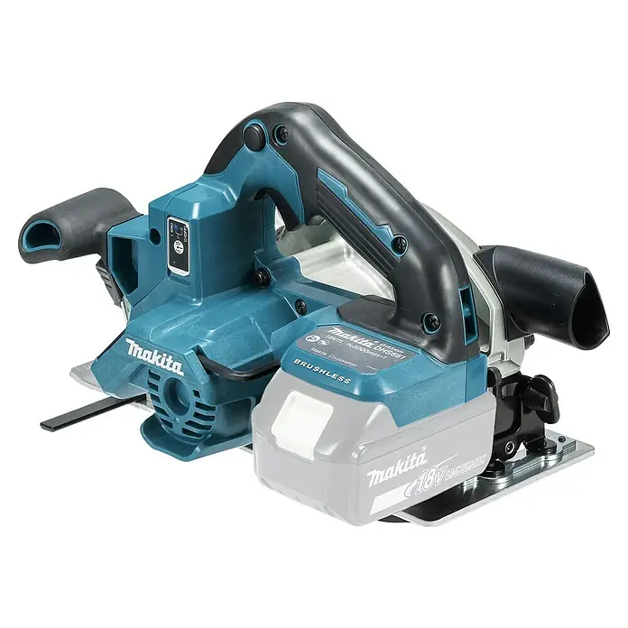 Makita LXT 18V Akku-Handkreissäge DHS661ZU - 18 V, Ohne Akku, Durchmesser Sägeblatt: 165 mm, 0 U/min - 5.000 U/min - Aufnahme der Makita DHS661 Akku-Metallsäge, ein leistungsstarkes Werkzeug für präzise Metallschnitte.