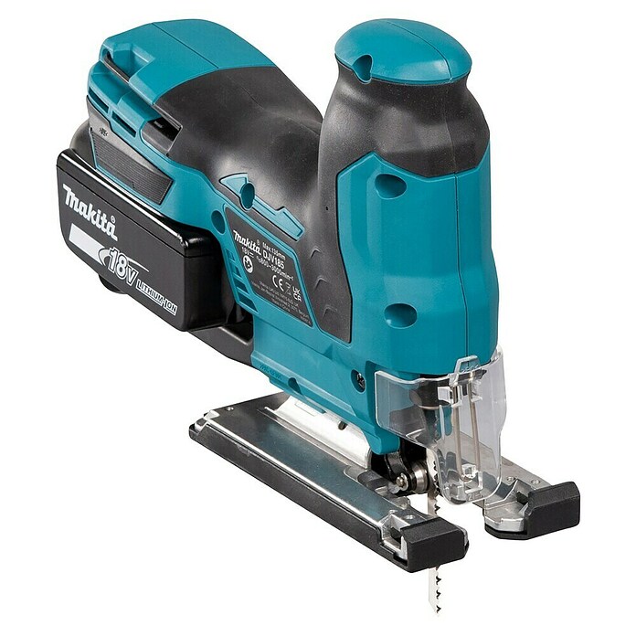 Makita LXT 18V Sierra de calar a batería con acción pendular DJV185 (18 V, 1 batería, 3 Ah, Número de carreras marcha en vacío: 800 /min - 3.000 /min) | BAUHAUS