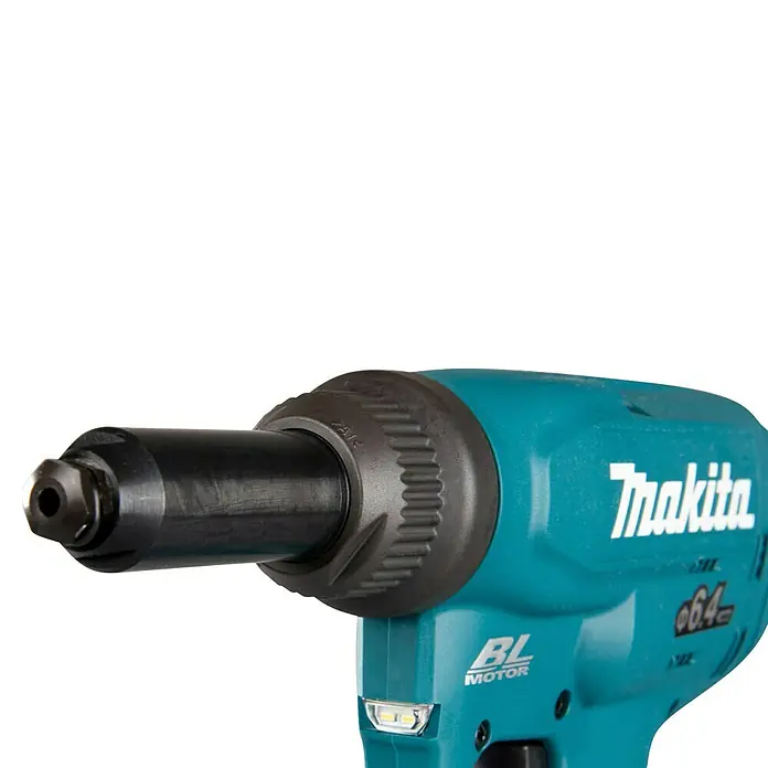 Makita LXT 18V Akku-Blindnietpistole DRV250Z - Li-Ionen, Ohne Akku, Hubhöhe: 30 mm - Abbildung eines Makita-Blindnietgeräts, das sich ideal für Nietarbeiten in verschiedenen Anwendungen eignet.