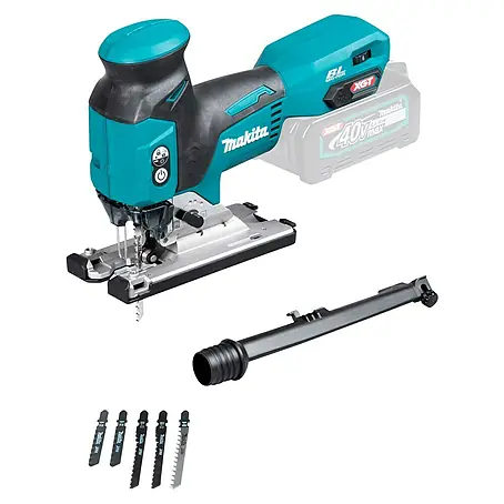 Makita XGT 40V max. Sierra de calar a batería con acción pendular JV001GZ