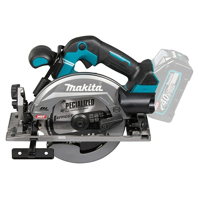 Makita XGT 40V max. Sierra circular de batería HS012GZ (40 V, Sin batería, Diámetro hoja de sierra: 165 mm, 5.200 r.p.m.) | BAUHAUS