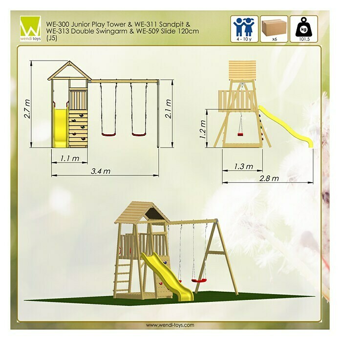 Wendi Toys Kinderspielturm Pinguin280 x 340 cm Unknown