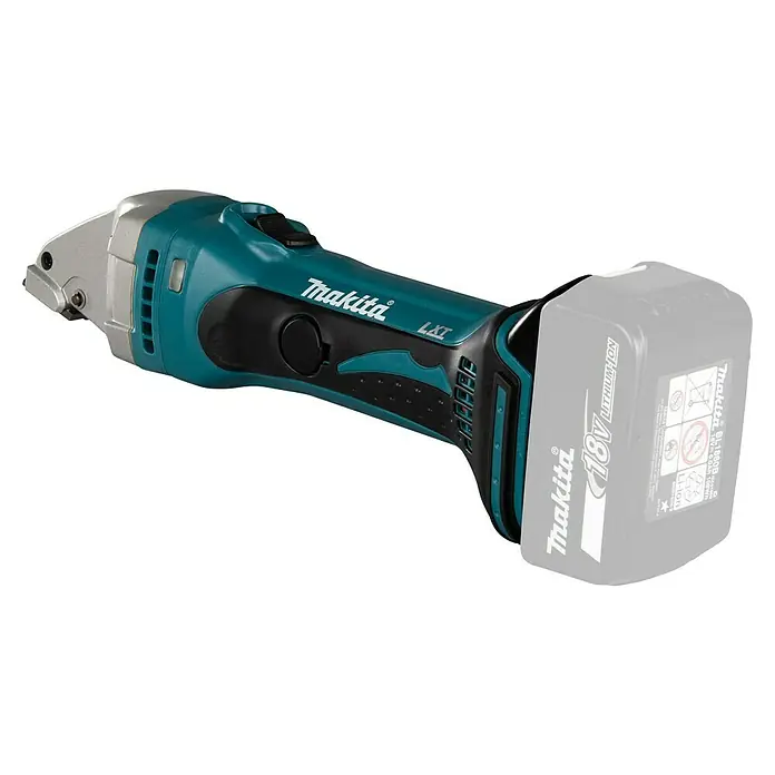 Makita LXT 18V Cizalla de batería DJS101 - 18 V, Sin batería, Número de carreras marcha en vacío: 4.300 /min - Cizalla de chapa inalámbrica Makita con batería reemplazable, ideal para cortes precisos en chapa.