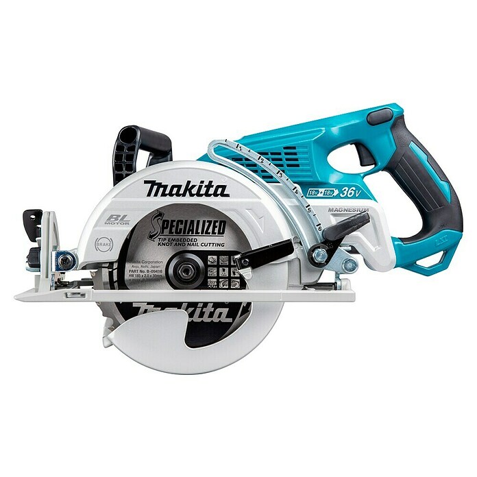 Makita LXT 18V Sierra circular de batería DRS780Z (36 V, Sin batería, Diámetro hoja de sierra: 185 mm, 5.100 r.p.m.) | BAUHAUS