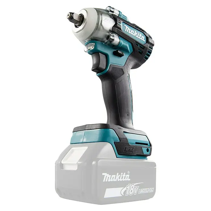 Makita LXT 18V Llave de impacto de batería DTW302 - 18 V, Sin batería, 300 Nm - Llave de impacto inalámbrica Makita con motor potente y diseño robusto para tareas de atornillado exigentes.