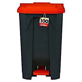 Treteimer Olaf (100 l, Kunststoff, Rot)