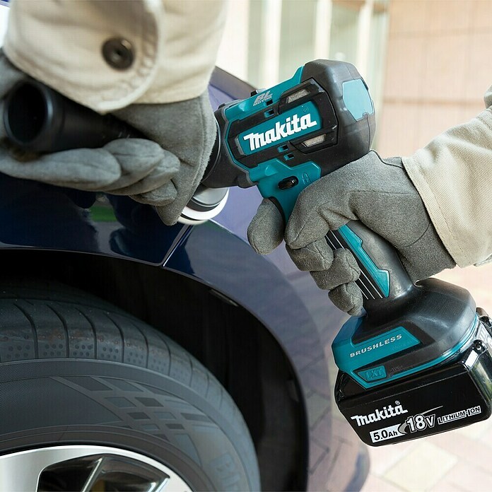 Makita LXT 18V Lijadora pulidora de batería DPV300Z (18 V, Sin batería, Número de revoluciones de marcha en vacío: 9.500 r.p.m.) | BAUHAUS