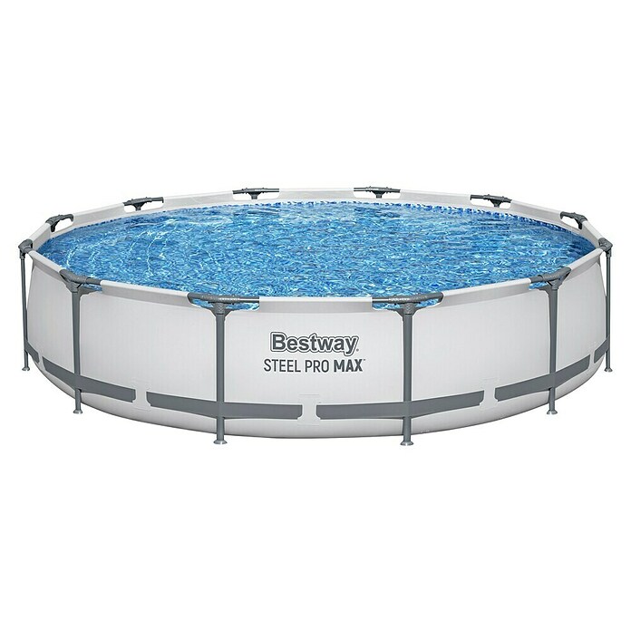 Bestway Bazen sa čeličnim okvirom Power Steel  (Ø x V: 366 x 76 cm, 6.473 l) | BAUHAUS