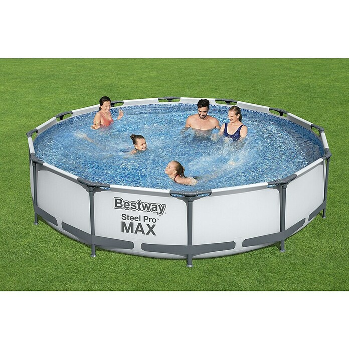 Bestway Montažni bazen Steel Pro Max  (Ø x V: 366 x 76 cm, 6.473 l) | Bazeni z okvirjem | Montažni bazeni | Vrtni bazeni | Bazeni | Vrt in prosti čas | Izdelki | BAUHAUS
