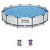 Bestway Bazen sa čeličnim okvirom Power Steel  (Ø x V: 366 x 76 cm, 6.473 l) | BAUHAUS