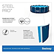 Bestway Bazen sa čeličnim okvirom Steel Pro  (Ø x V: 366 x 76 cm, 6.473 l) | BAUHAUS