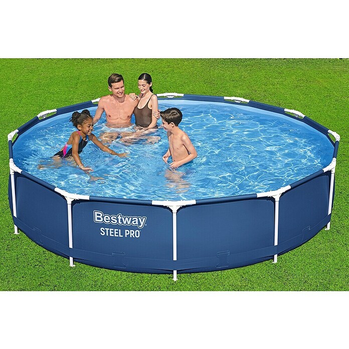 Bestway Bazen sa čeličnim okvirom Steel Pro  (Ø x V: 366 x 76 cm, 6.473 l) | BAUHAUS