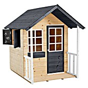 Zwerkules Spielhaus Holli (L x B x H: 137 x 121 x 140 cm, Holz, Natur/Anthrazit, Ohne Stelzen) | BAUHAUS
