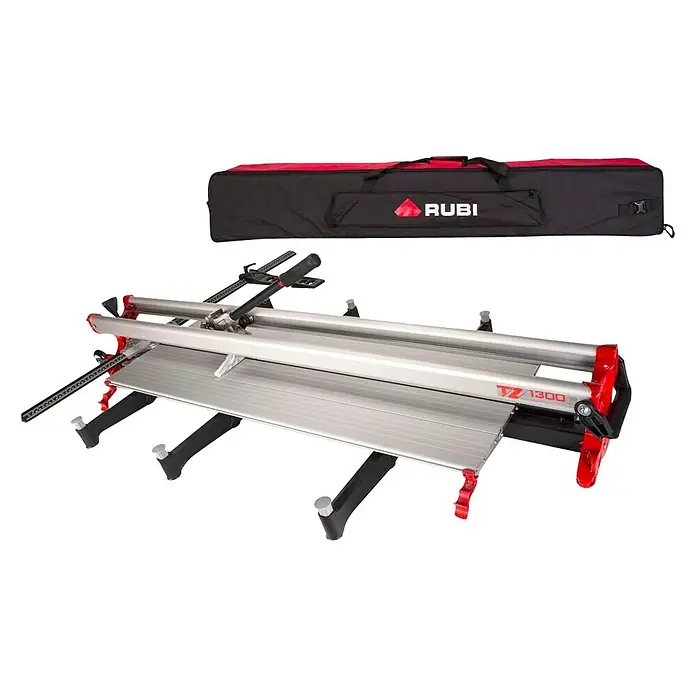 Rubi Cortador manual de azulejos TZ 1300 - Longitud de corte máx.: 1.300 mm, Espesor máx. de azulejo: 21 mm - La cortadora de azulejos Rubi TZ-1300 con bolsa es una herramienta robusta para cortes precisos. Ideal para profesionales y aficionados al bricolaje.