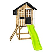 Zwerkules Spielhaus Holli (L x B x H: 270 x 148 x 224 cm, Holz, Natur/Anthrazit, Mit Stelzen & Rutsche) | BAUHAUS