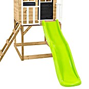 Zwerkules Spielhaus Holli (L x B x H: 370 x 352 x 224 cm, Holz, Natur/Anthrazit, Mit Stelzen, Rutsche & Doppelschaukel) | BAUHAUS