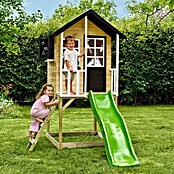 Zwerkules Spielhaus Holli (L x B x H: 270 x 148 x 224 cm, Holz, Natur/Anthrazit, Mit Stelzen & Rutsche) | BAUHAUS
