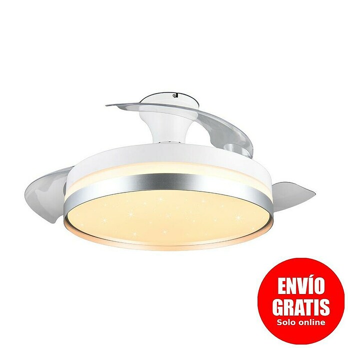 Trio Lighting Ventilador de techo Lindberg (Blanco, 100 cm, 35 W, Blanco cálido) | BAUHAUS