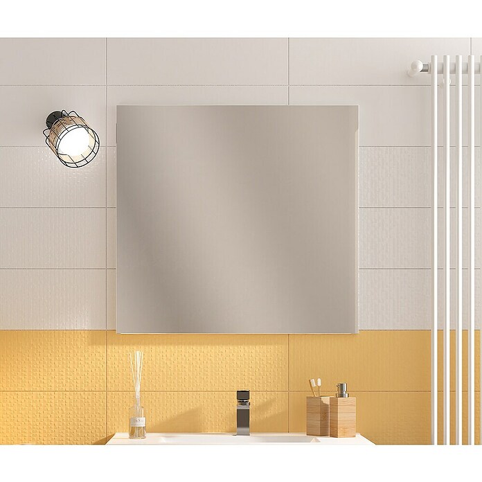 Camargue Pull Wandspiegel (80 x 2 cm, Weiß) | BAUHAUS