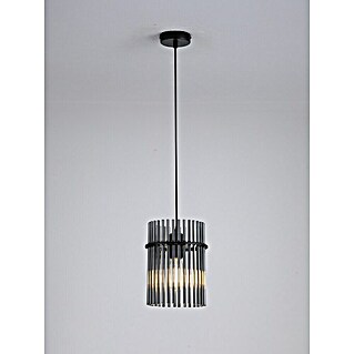 Searchlight Hanglamp Swizzle (Ø x h: 25 x 26 cm, Zwart, Smoked glas, E27)