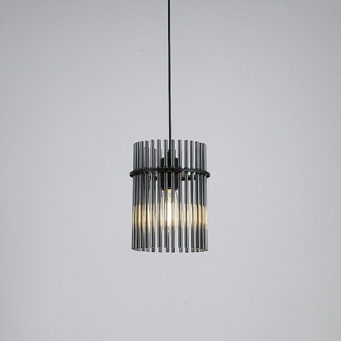Searchlight Hanglamp Swizzle (Ø x h: 25 x 26 cm, Zwart, Smoked glas, E27) | BAUHAUS