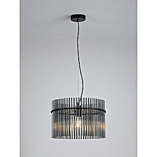 Searchlight Hanglamp Swizzle (Ø x h: 40 x 30 cm, Zwart, Smoked glas, E27)
