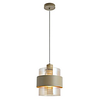 Searchlight Hanglamp Royal (Zand, Ribbed amber glas, E27)