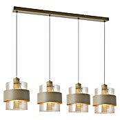 Searchlight Hanglamp Royal (Zand, Ribbed amber glas, E27, Aantal lichtbronnen: 4 st.) | BAUHAUS