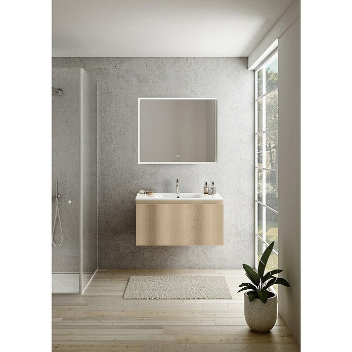 Camargue Pura Waschtischunterschrank Pura (B x T x H: 89 x 50 x 46 cm, Rovere Cera) | BAUHAUS