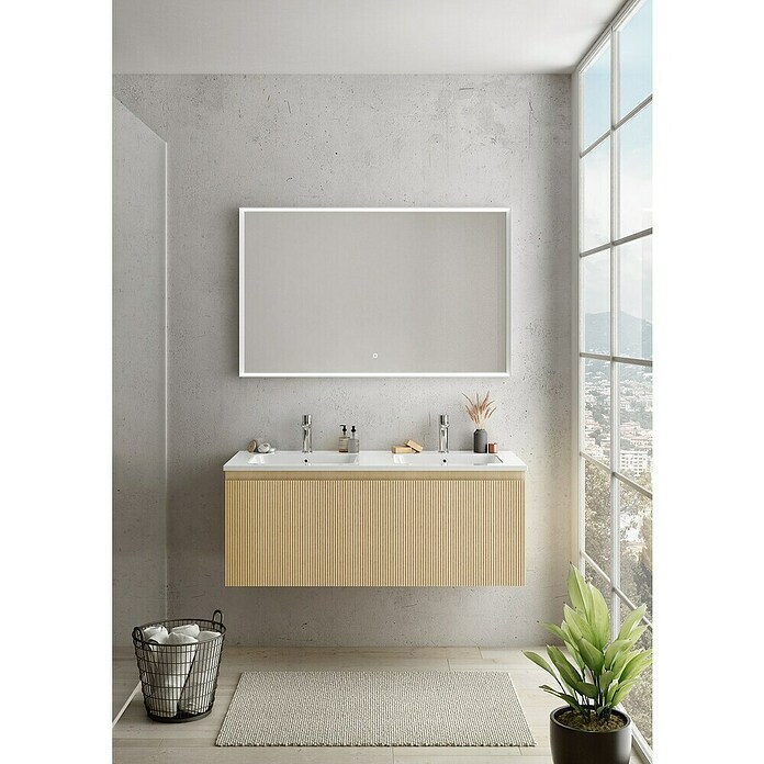 Camargue Pura Waschtischunterschrank Pura (B x T x H: 119 x 50 x 46 cm, Rovere Cera) | BAUHAUS