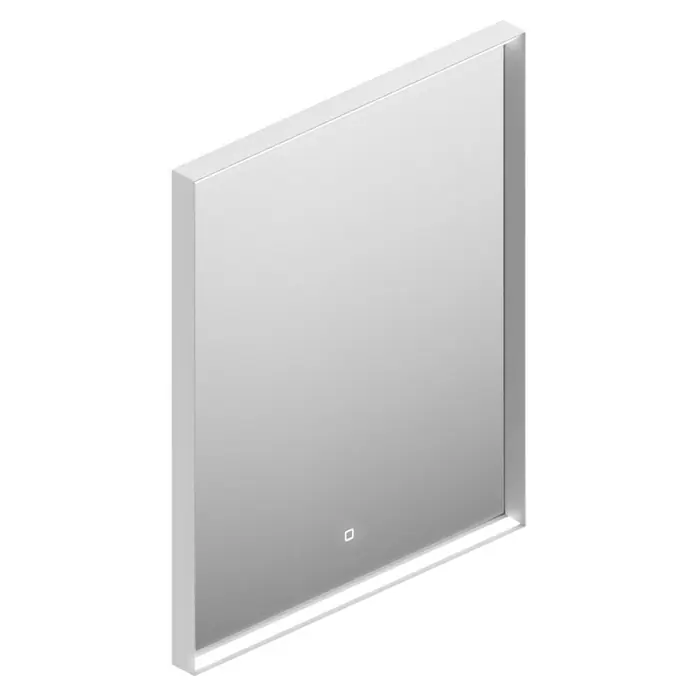 Camargue Pura LED-Lichtspiegel - 60 x 4,5 cm, Weiß - Elegantes, rechteckiges LED-beleuchtetes Badezimmerspiegel für moderne Badezimmer. Stilvolle Beleuchtung & klares Design.