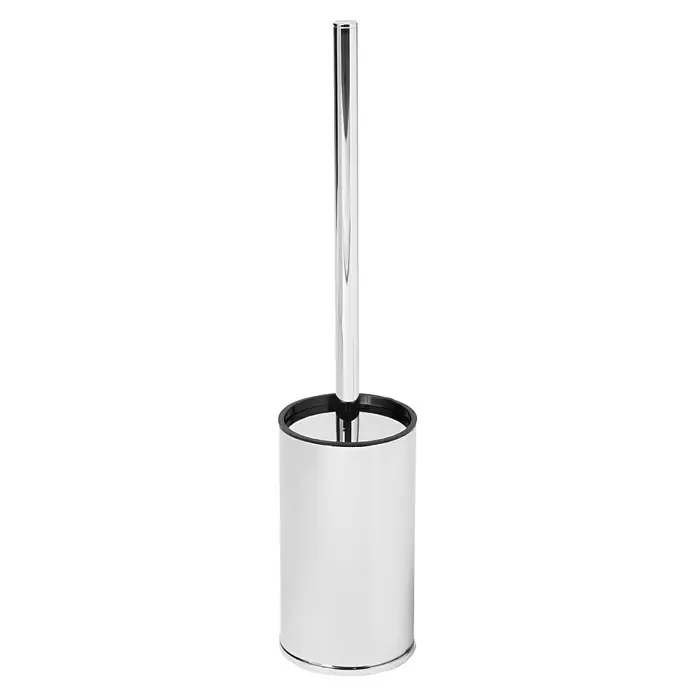 Camargue Escobillero de suelo Mont Valier - Altura: 38,5 cm, Acero inoxidable, Cromo - Elegante escobillero de baño independiente con un elegante diseño cromado que añade un toque de clase moderna a cualquier baño.