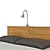 Brilo Foco de una luz LED para cama Comfort Light (4 W, Níquel mate, L x An x Al: 5,8 x 21,7 x 40,3 cm)