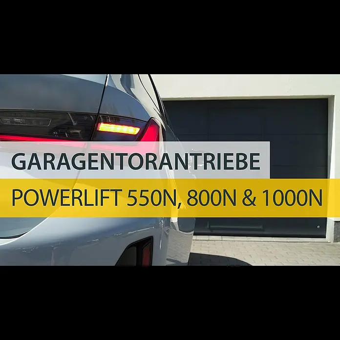 Schellenberg Garagentorantrieb Powerlift 800N - Torfläche: 14 m², Zugkraft: 800 N - Garagentorantriebe POWERLIFT - Lass dich mit offenen Toren empfangen!