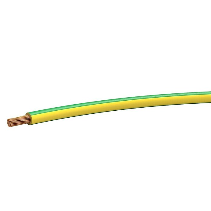Aderleitung H07V-K (Anzahl Adern: 1 Stk., Aderquerschnitt: 16 mm², 3 m, Grün/Gelb) | BAUHAUS