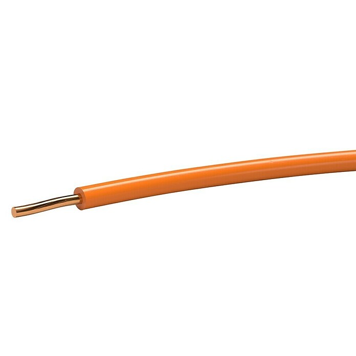 Aderleitung H07V-U (Anzahl Adern: 1 Stk., Aderquerschnitt: 1,5 mm², 10 m, Orange) | BAUHAUS