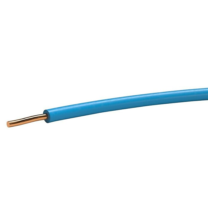 Aderleitung H07V-U (Anzahl Adern: 1 Stk., Aderquerschnitt: 4 mm², 5 m, Blau) | BAUHAUS