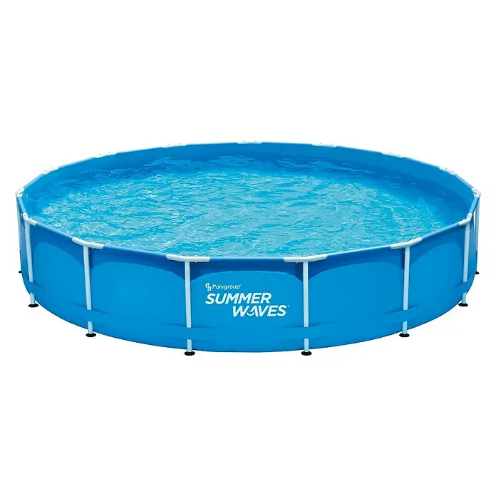 Frame-Pool Summer Waves Active - Ø x H: 366 x 91 cm, Blau, 8.366 l - Sommerliches Vergnügen mit dem blauen Summer Waves Pool. Ideal für entspannte Stunden und Abkühlung im eigenen Garten.