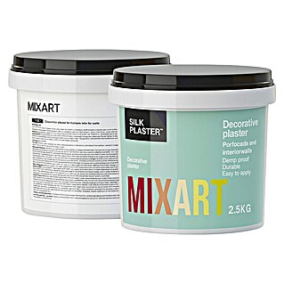 Silk Plaster Revestimiento decorativo Piedra Líquida MIXART (Blanco 021, 2,5 kg)