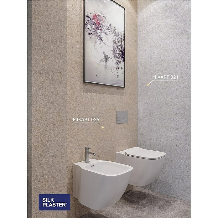 Silk Plaster Revestimiento decorativo Piedra Líquida MIXART (Blanco 021, 2,5 kg) | BAUHAUS
